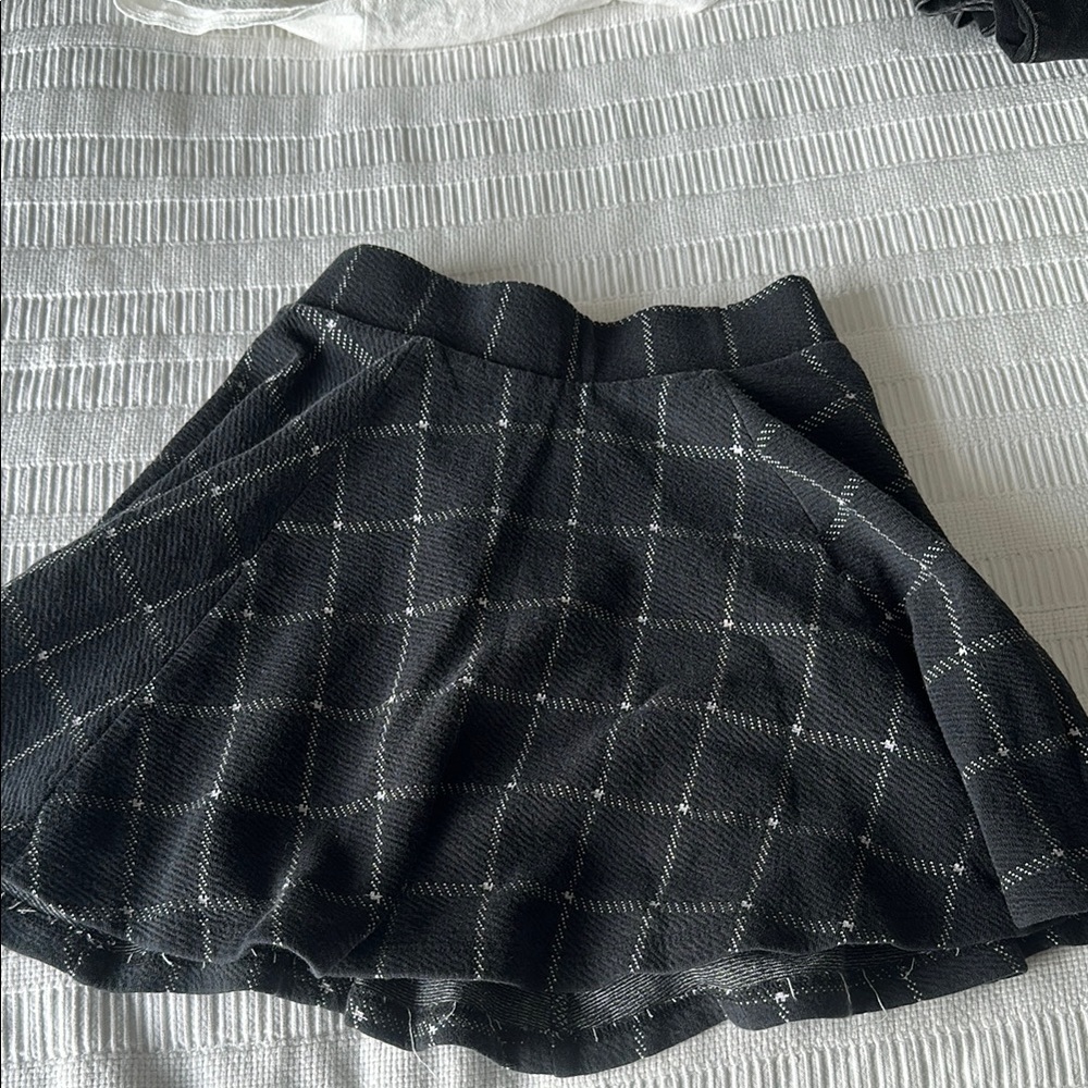 Plaid Black Skirt
